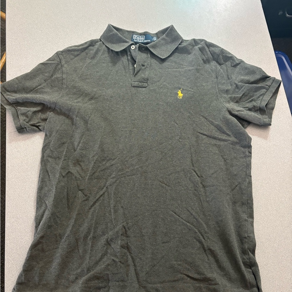 Polo by Ralph Lauren Men's Charcoal Polo Shirt
